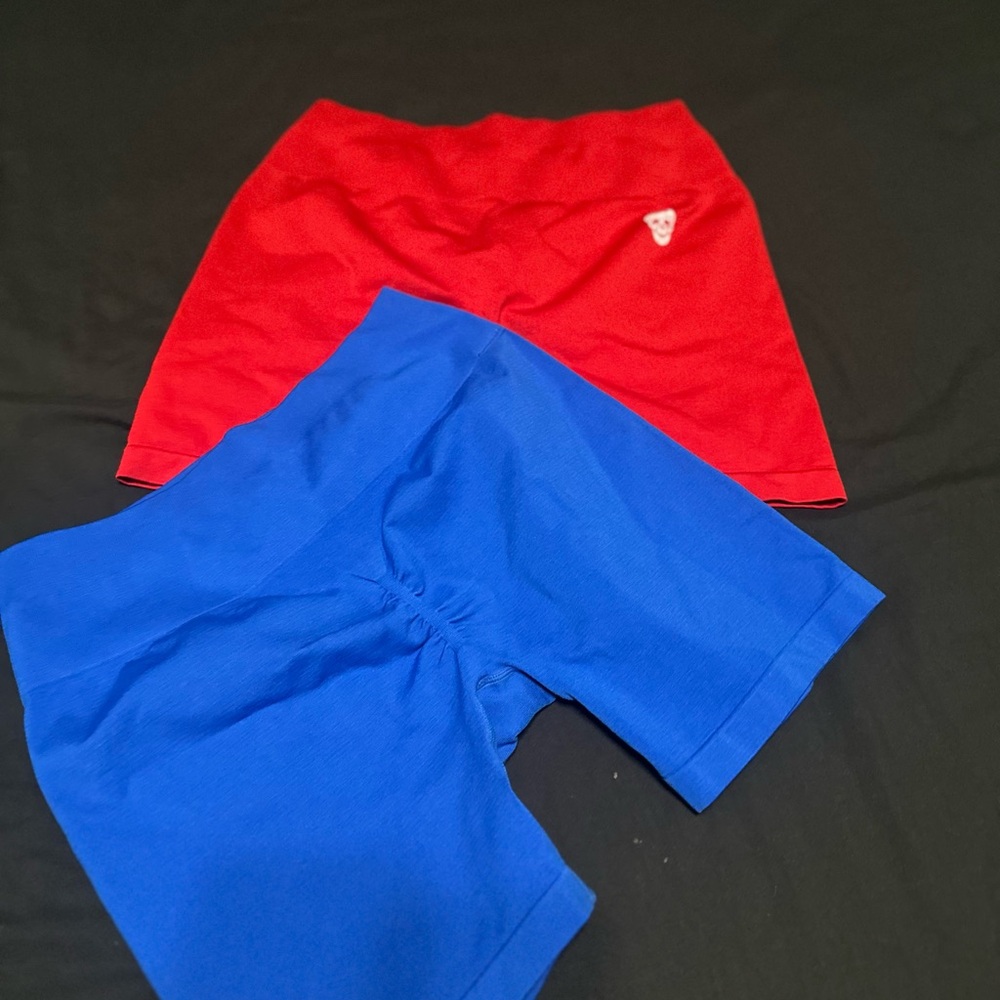 Red and Blue Athletic Shorts